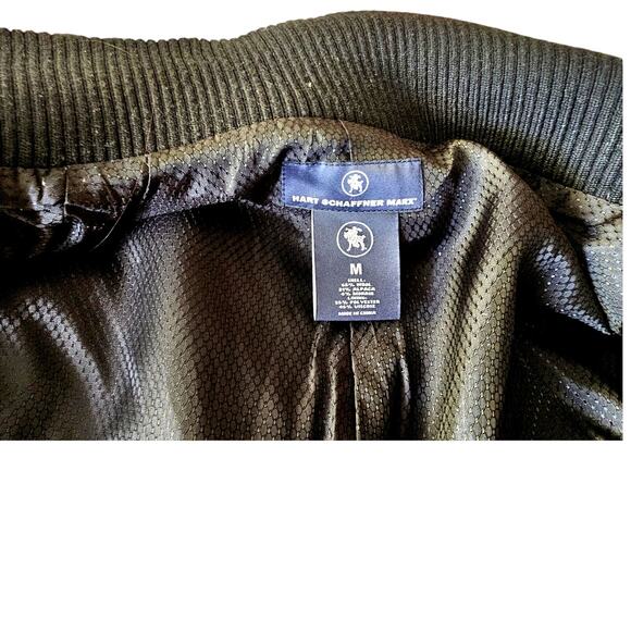 Hart Schaffner Marx mens sz M Black wool, alpaca, mohair coat - Picture 6 of 8